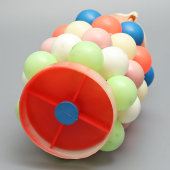 Советская детская игрушка «Пирамидка «Клоун», пластмасса, 1970-80 гг.