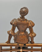 Комплект старинных статуэток, держатели нот «Менестрель‑шутник с лютней и знатная дама», бронза, Европа, кон. 19, нач. 20 вв.