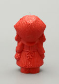 Детская игрушка, миниатюрная кукла «Красная шапочка», цельнолитная резина, СССР, 1970-80 гг.