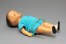 Винтажная игрушка, кукла «Девочка с хвостиком», пластмасса, Германия, сер. 20 в.