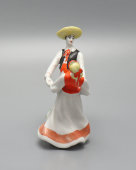 Статуэтка «Мексиканский танец», скульптор Богданова О. М., фарфор, Дулево, 1970-80 гг.