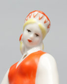 Статуэтка «Мексиканский танец», скульптор Богданова О. М., фарфор, Дулево, 1970-80 гг.