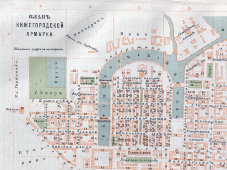 Старинный план Нижегородской ярмарки, картографическое заведение А. Ильина, 1900-е
