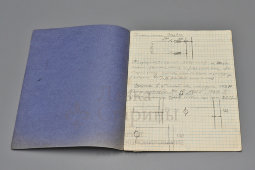 Советская тонкая тетрадь в клетку «1917 — Десятилетие Октябрьской революции — 1927», 12 листов, изд-во «Советский филателист», г. Москва, 1927 г.