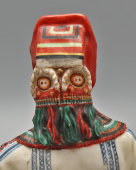 Статуэтка «Мордовка племени Мокша» из серии «Народности России», модель П. П. Каменского, фарфор ИФЗ, 1915 г.