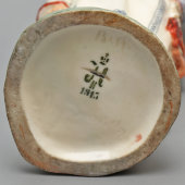 Статуэтка «Мордовка племени Мокша» из серии «Народности России», модель П. П. Каменского, фарфор ИФЗ, 1915 г.