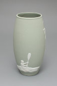 Агитационная ваза «Водные виды спорта», бисквит, Вербилки, 1930-е