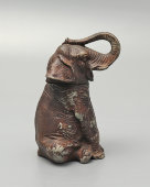 Антикварная настольная зажигалка «Слон», шпиатр, Австрия, 19 в.