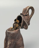 Антикварная настольная зажигалка «Слон», шпиатр, Австрия, 19 в.