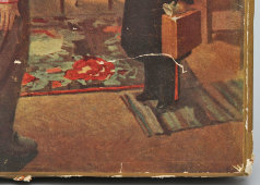 Коробка из-под шоколадных конфет «Ассорти» с картиной Ф. Решетникова «Прибыл на каникулы»​, фабрика «Красный Октябрь», Москва, 1953 г.