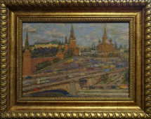 Пейзаж «Этюд красной площади», художник Г. И. Соловых, масло, живопись, 2005 г.