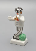 Статуэтка «Клоун Олег Попов», фарфор, Дулевский завод, 1990-е