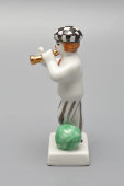 Статуэтка «Клоун Олег Попов», фарфор, Дулевский завод, 1990-е
