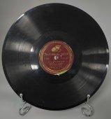 Винтажная пластинка Эдит и Леонид Утесовы: «Борода» (детская песенка) и «Пожарный» (Эдит Утесова). Ногинский завод. 1930-40е гг.