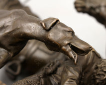Бронзовая скульптура «Охотничий трофей», скульптор Н. И. Либерих, Россия, современная работа