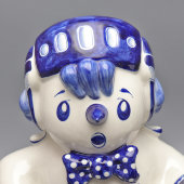 Памятный приз огромного размера «Снеговик» Московского международного турнира по хоккею с шайбой на приз газеты «Известия», Гжель, 1980-е