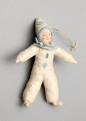 Ватная игрушка для ёлки «Пьеро», СССР, 1930-50 гг.