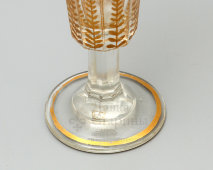 Бокал с росписью золотом и серебром, Императорский стеклянный завод, 1830-е