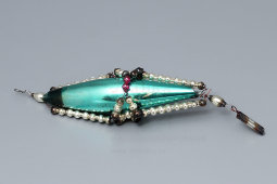 Старая советская ёлочная игрушка «Сосулька», стекло, 1930-50 гг.