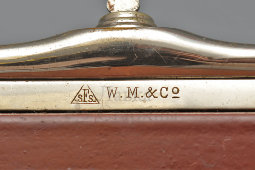 Старинный саквояж доктора, сумка фельдшера из натуральной кожи, рабочий замок с ключиком, фирма W.M.&Co, Европа, 1-я пол. 20 в.