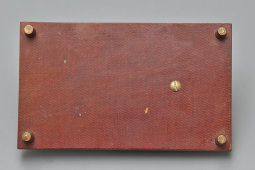 Масштабная модель-макет танка Т-62, подарок советскому военному, латунь, стекло, СССР, 1960-е