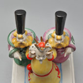 Статуэтка «Царь и бояре» по мотивам сказки П. П. Ершова «Конек-Горбунок», скульптор Щербина В. И., Киевский ЭКХЗ, 1960-70 гг.