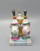 Статуэтка «Царь и бояре» по мотивам сказки П. П. Ершова «Конек-Горбунок», скульптор Щербина В. И., Киевский ЭКХЗ, 1960-70 гг.