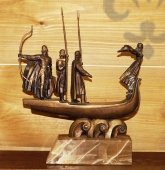Скульптура «Памятник мифическим основателям Киевской Руси», Украина, 1950-60 гг., бронза