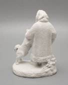 Статуэтка «Дружба» (Якут с собакой), скульптор Воробьев Б. Я., бисквит, СССР, 1930-е
