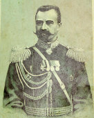 Хромолитография «Генерал-лейтенант А. В. Сахаров, начальник штаба главнокомандующего на Дальнем Востоке, Россия, 1904 г.