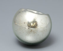 Советская елочная игрушка «Лампочка», стекло, СССР, 1970-е