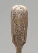 Старинная серебряная ложка-ситечко, 84 проба, Ашмарин В. М., Москва, 2-я пол. 19 века