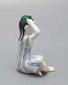 Статуэтка «Маленькая узбечка», скульптор Столбова Г. С., фарфор, ЛФЗ, 1950-60 гг.