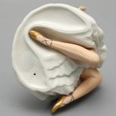 Фарфоровая статуэтка «Балерина в танце», Унтервайсбах, Германия, 1950-70 гг.