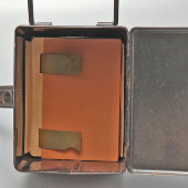 Старинный окопный фонарь периода Второй мировой войны, металлический корпус, Германия, 1930-40 гг.