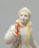 Фигурка «Снегурочка», скульптор Малышева Н. А., фарфор, Дулево, 1957 г.