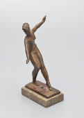 Советская бронзовая статуэтка «Гимнастка» (Олимпиада-80), СССР, 1980 г.