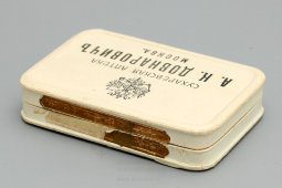 Коробочка из-под лекарства, Сухаревская аптека, А. К. Довнарович, Москва, 1910-е