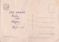 Почтовая открытка «Помощники чабана», фотограф В. Еллинская, ИЗОГИЗ, 1955 г.