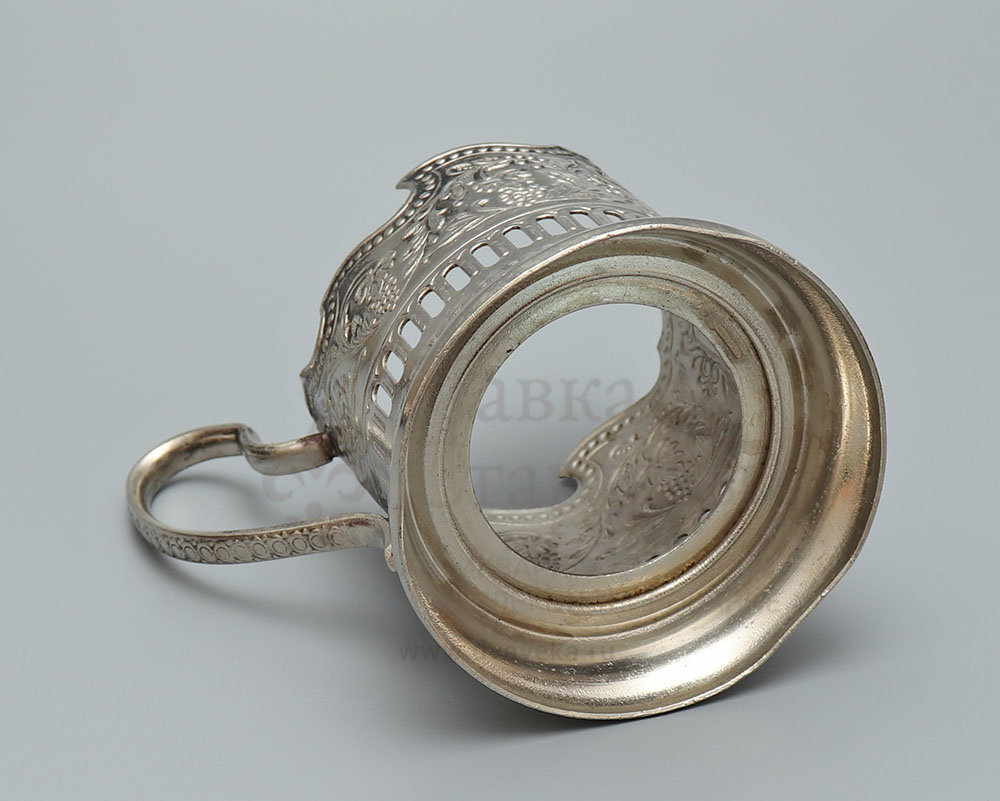 Купить советский мельхиоровый подстаканник «Освоение космоса», СССР ...