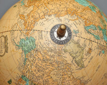 Сувенирный, подарочный, интерьерный глобус мира на двух книгах, Cram's Imperial World Globe, США, Великобритания, 1990-е