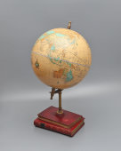 Сувенирный, подарочный, интерьерный глобус мира на двух книгах, Cram's Imperial World Globe, США, Великобритания, 1990-е