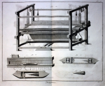 Гравюра «Производство ткани»