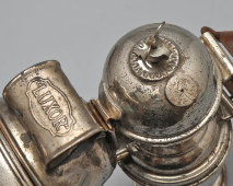 Старинный велосипедный карбидный фонарь​ «Luxor»​, металл, стекло, Европа, кон. 19 в.