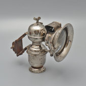 Старинный велосипедный карбидный фонарь​ «Luxor»​, металл, стекло, Европа, кон. 19 в.