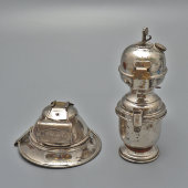 Старинный велосипедный карбидный фонарь​ «Luxor»​, металл, стекло, Европа, кон. 19 в.