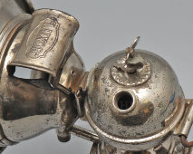 Старинный велосипедный карбидный фонарь​ «Luxor»​, металл, стекло, Европа, кон. 19 в.