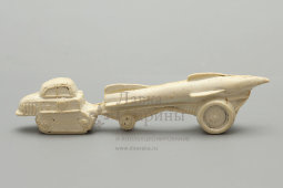 Детская игрушка «Тягач с ракетой» (ракетница), пластик, СССР, 1960-е