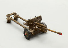 Советская металлическая модель пушки ЗИС-3-76, СССР, сер. 20 в.