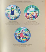 Декоративная тарелка «Пляска», художник Прессман С. Б., ЗиК Конаково, 1930-е